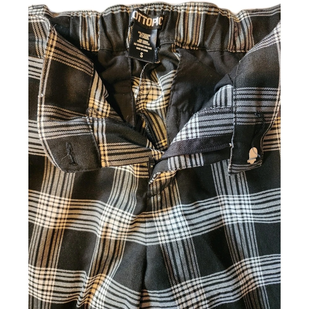 Hot Topic White And Black Plaid Pants Womens Small Read Description - Picture 3 of 5